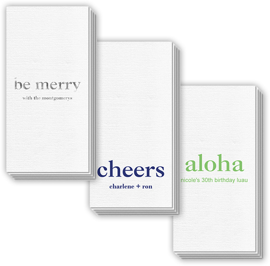 Design Your Own Big Word Deville Guest Towels